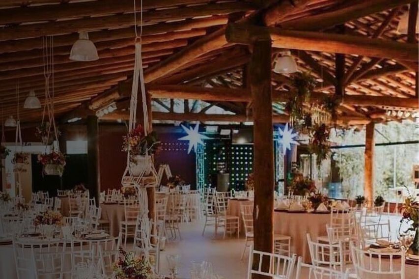 Cerimônia de casamento decorada
