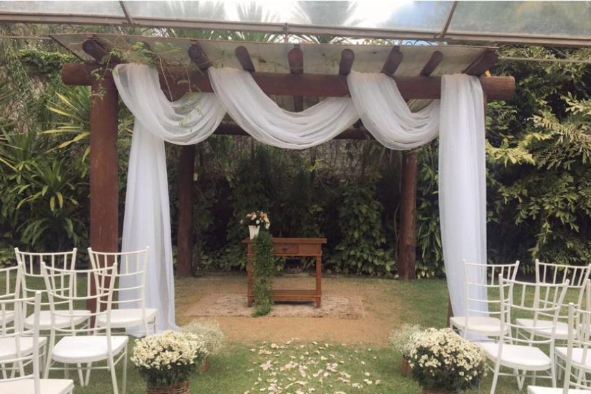 Detalhe da decoração de casamento